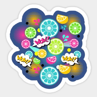 Pop Art Citrus Sticker